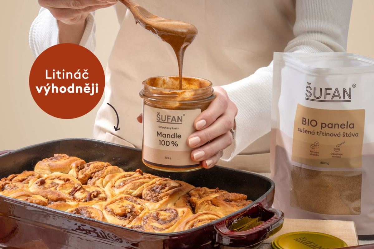 Skořicové rolky s mandlovým máslem