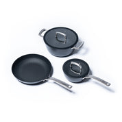 Комплект тънкостенни чугунени съдове за готвене за всеки ден - 3 части