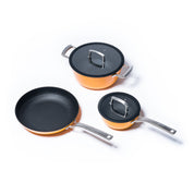 Комплект тънкостенни чугунени съдове за готвене за всеки ден - 3 части