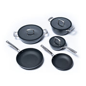 Семеен комплект тънкостенни чугунени съдове за готвене - 5 части