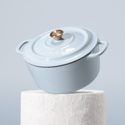 Чугунен съд за готвене с емайлирано покритие