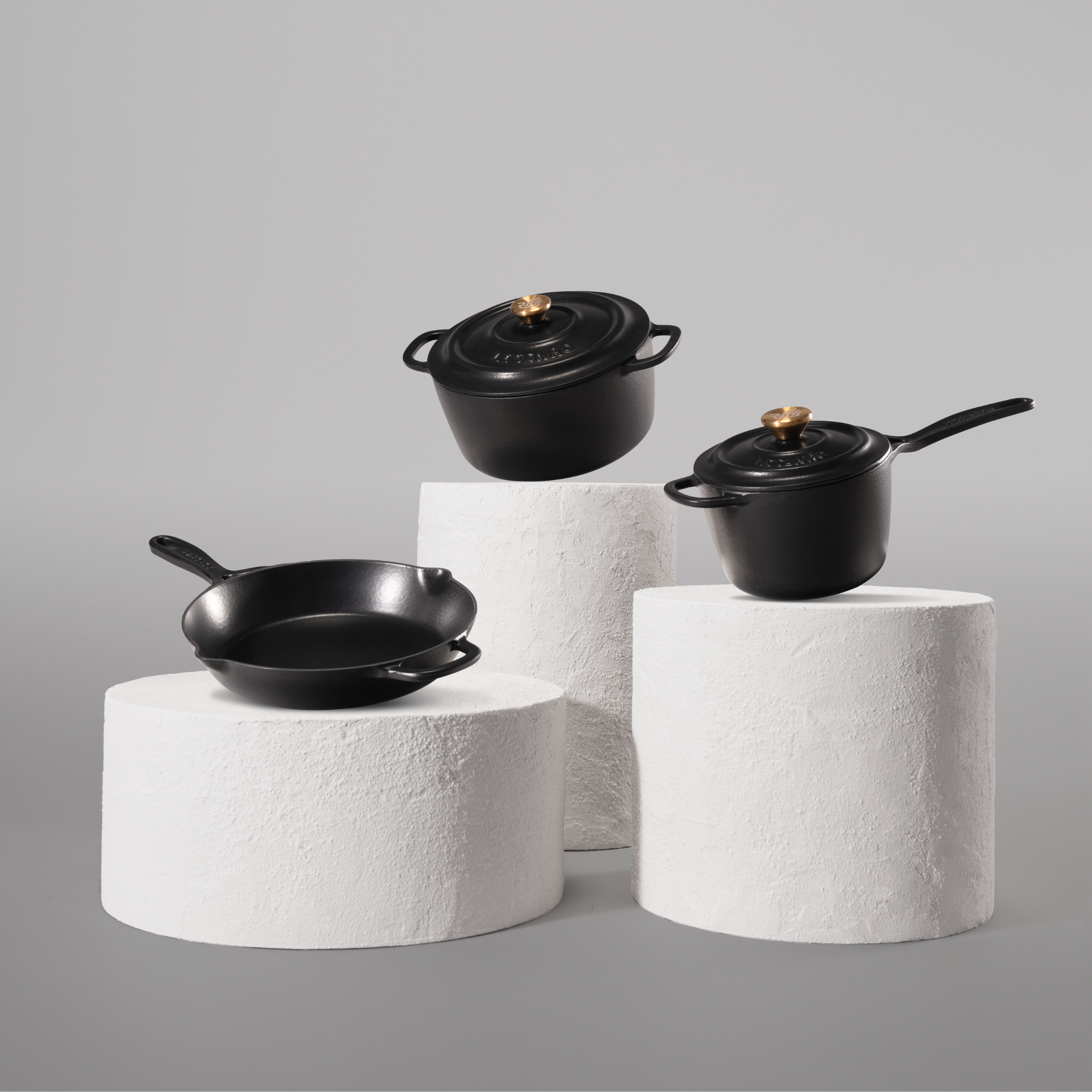 Чугунена тенджера First step - комплект от 3 части