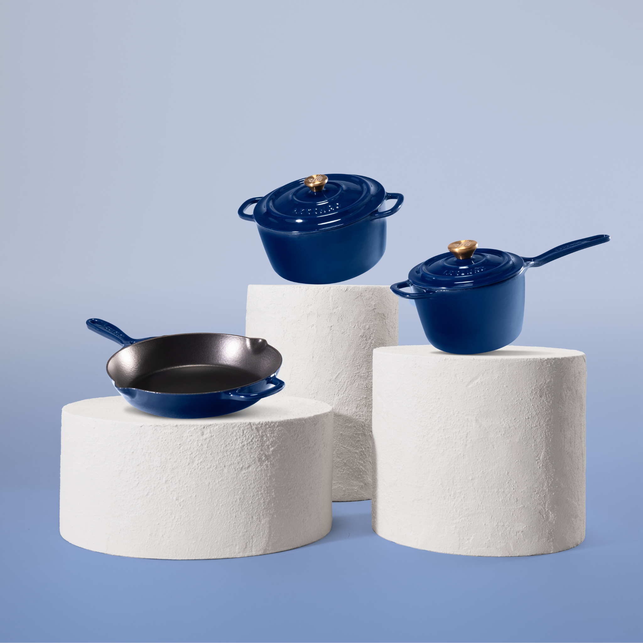 Чугунена тенджера First step - комплект от 3 части