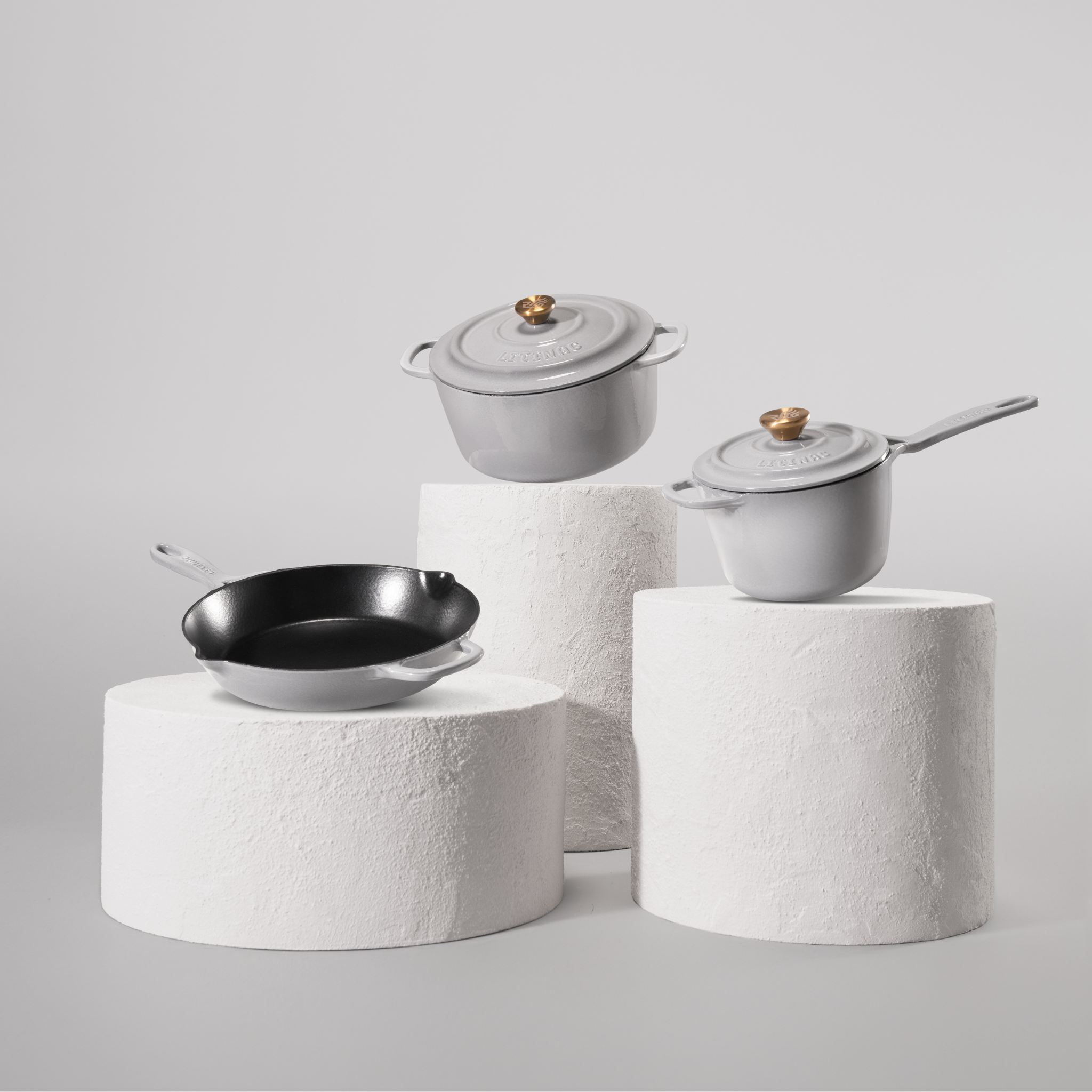 Чугунена тенджера First step - комплект от 3 части