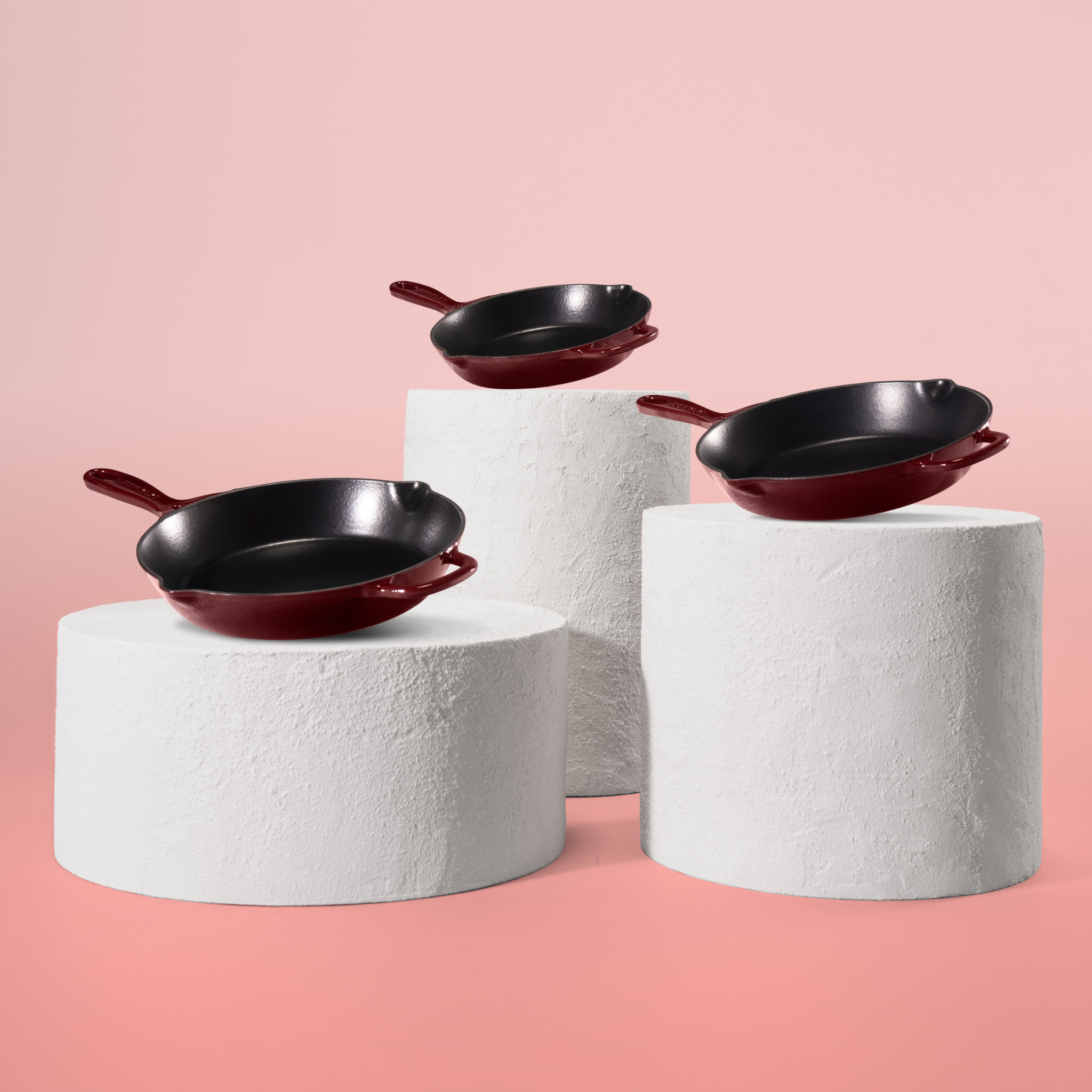 Чугунени тигани Trio – комплект от 3