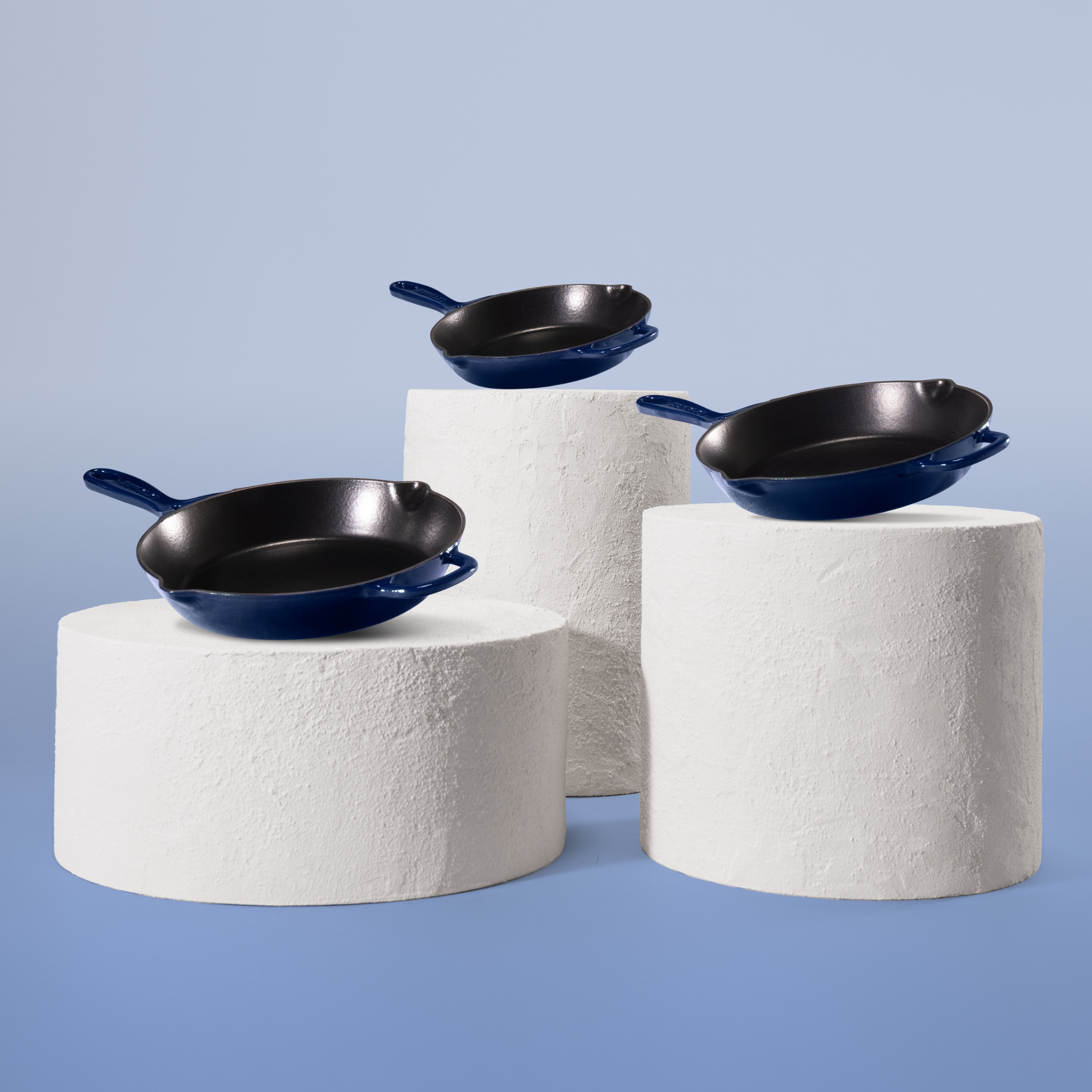 Чугунени тигани Trio – комплект от 3