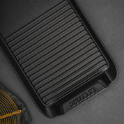 Litinová deska se smaltovaným povrchem, velikost 24 cm, vhodná na všechny typy sporáků, včetně indukce.